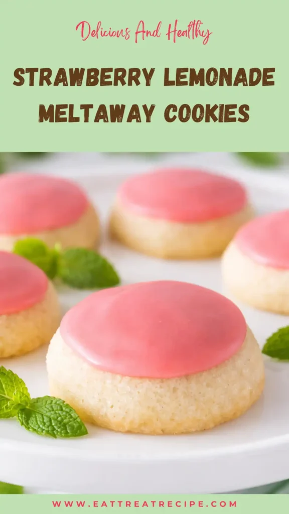 strawberry lemonade meltaway cookies quick version soft glazed cookies