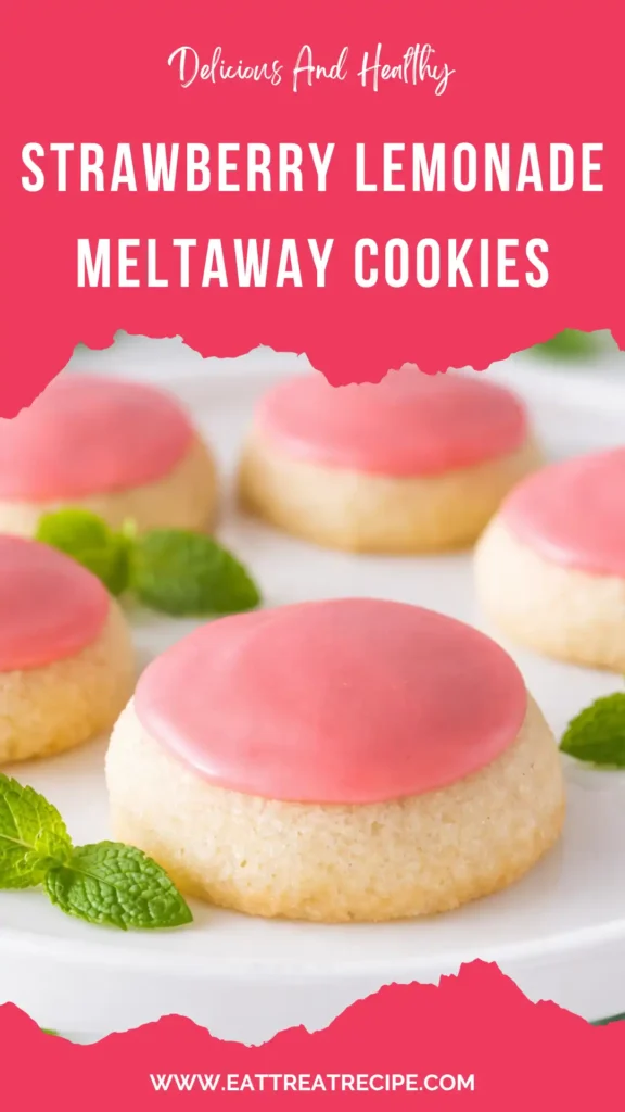 strawberry lemonade meltaway cookies quick version soft glazed cookies