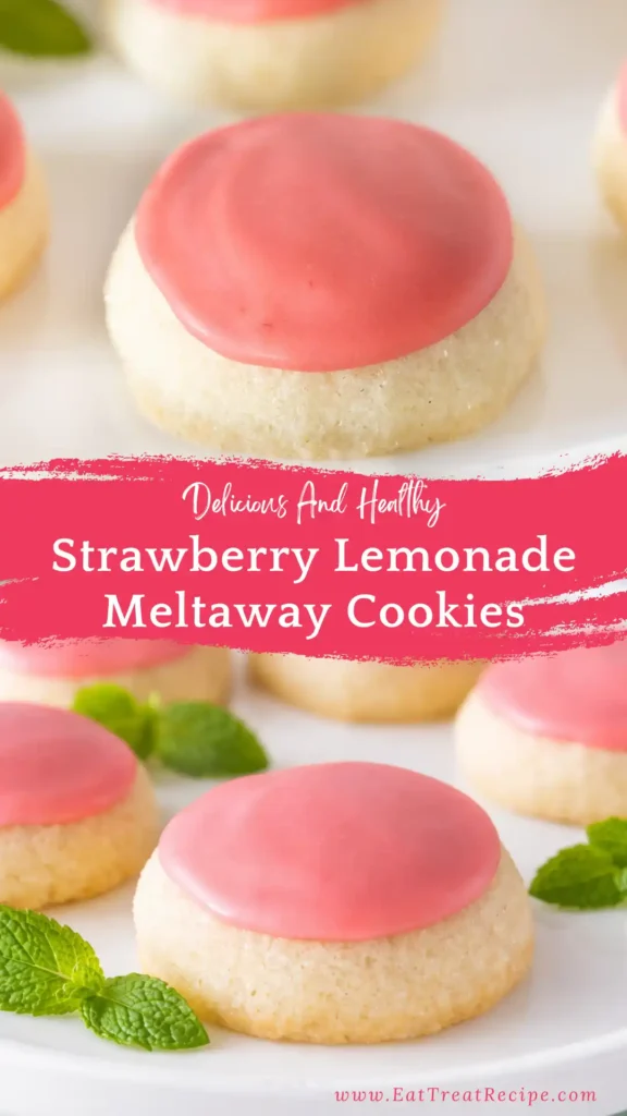 strawberry lemonade meltaway cookies quick version soft glazed cookies
