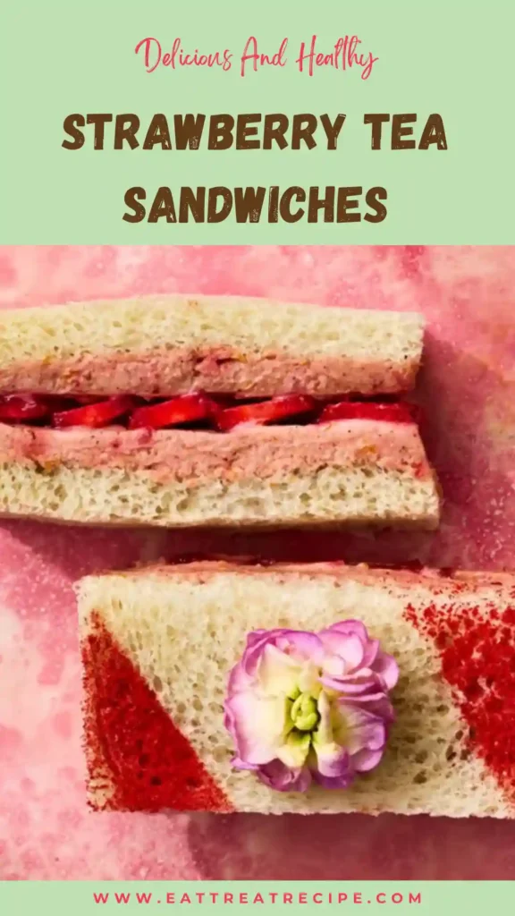 strawberry tea sandwiches quick version sweet elegant bites