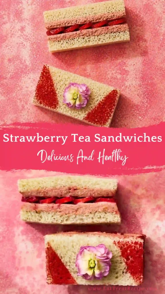 strawberry tea sandwiches quick version sweet elegant bites