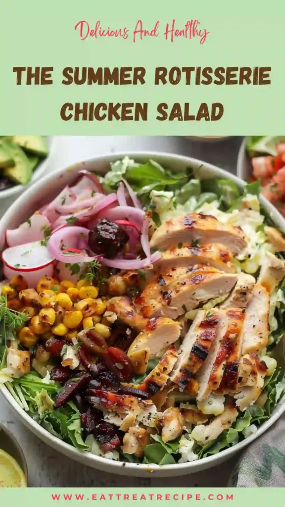 summer rotisserie chicken salad quick version fresh bowl