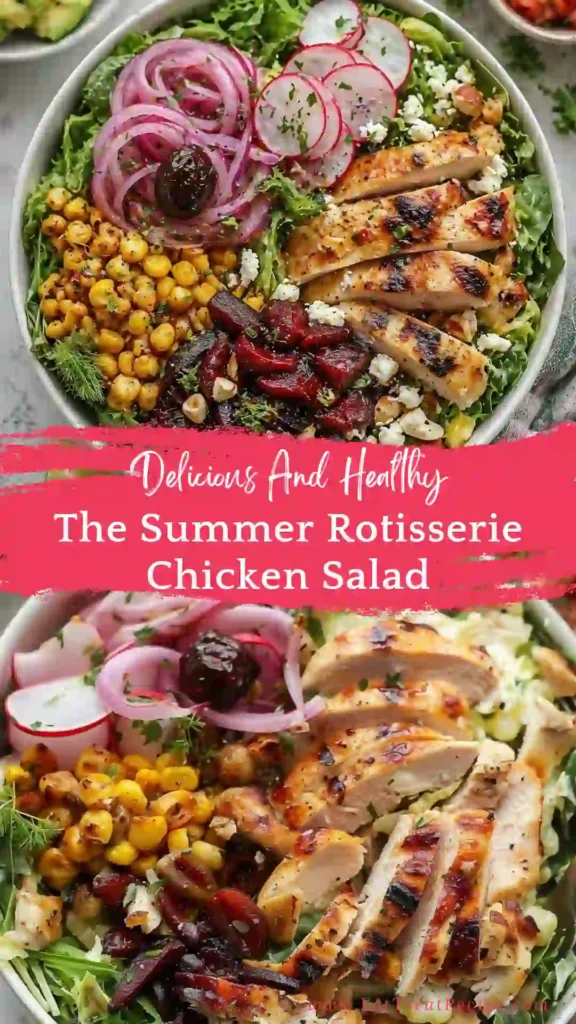 summer rotisserie chicken salad quick version fresh bowl