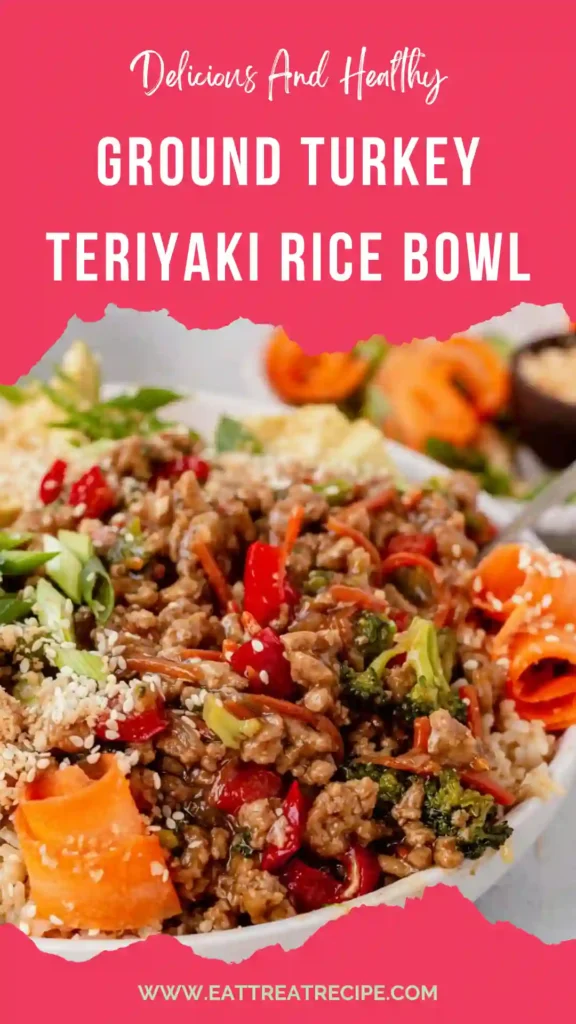 ground turkey teriyaki rice bowl healthy meal prep bowl