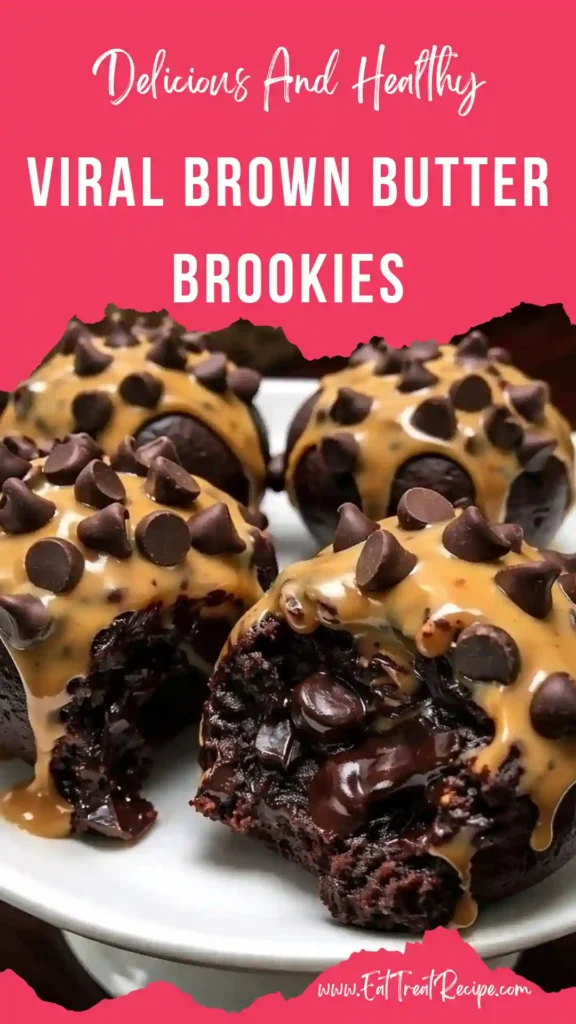 brown butter brookies stacked gooey chocolate cookie brownie bars