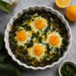 Baked Eggs with Spinach