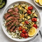 chimichurri steak rice bowl