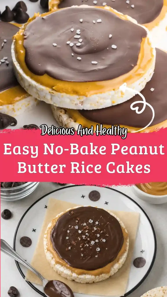 Chocolate peanut butter rice cakes