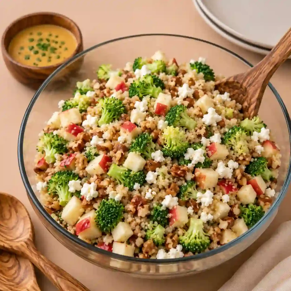 crunchy broccoli quinoa bowl