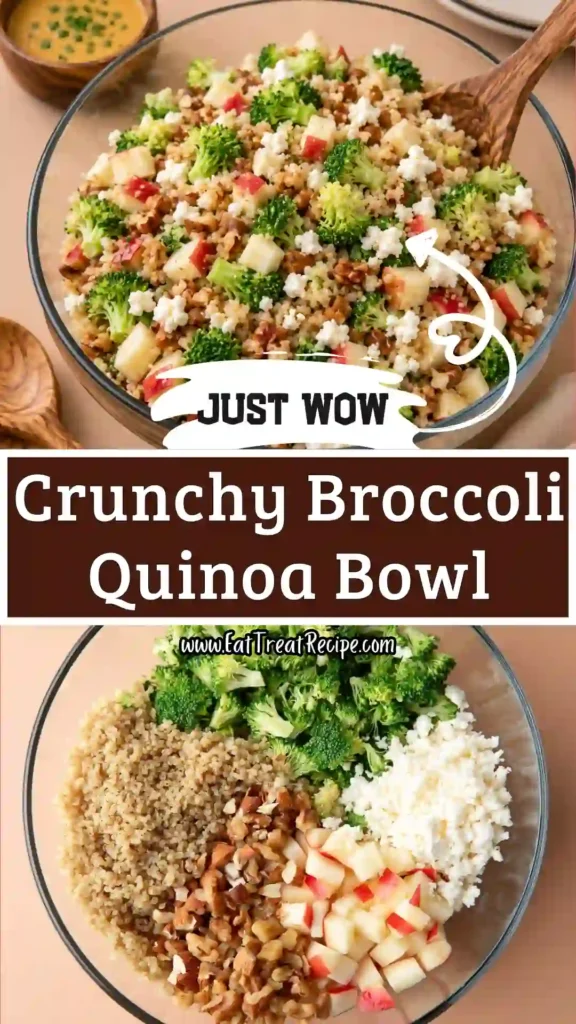 crunchy broccoli quinoa bowl