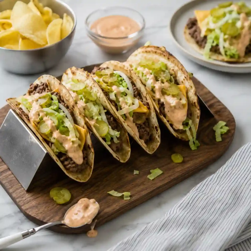 Easy Big Mac Tacos recipe