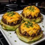 quick oven baked cabbage burgers