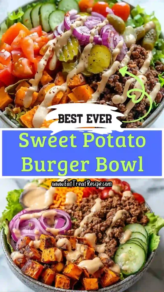 sweet potato burger bowl