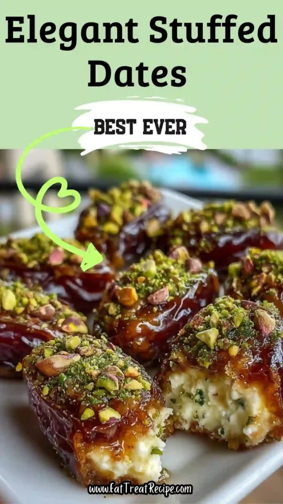 Honey Pistachio Ricotta Stuffed Dates recipe