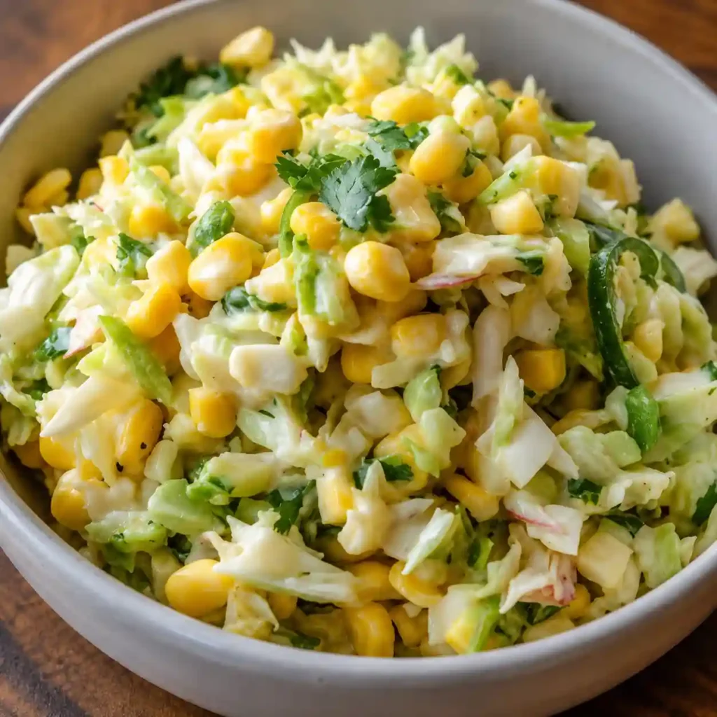 Easy Jalapeno Corn Coleslaw Recipe
