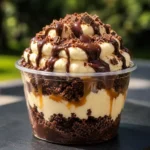Loaded Brownie Cheesecake Cups with rich toppings