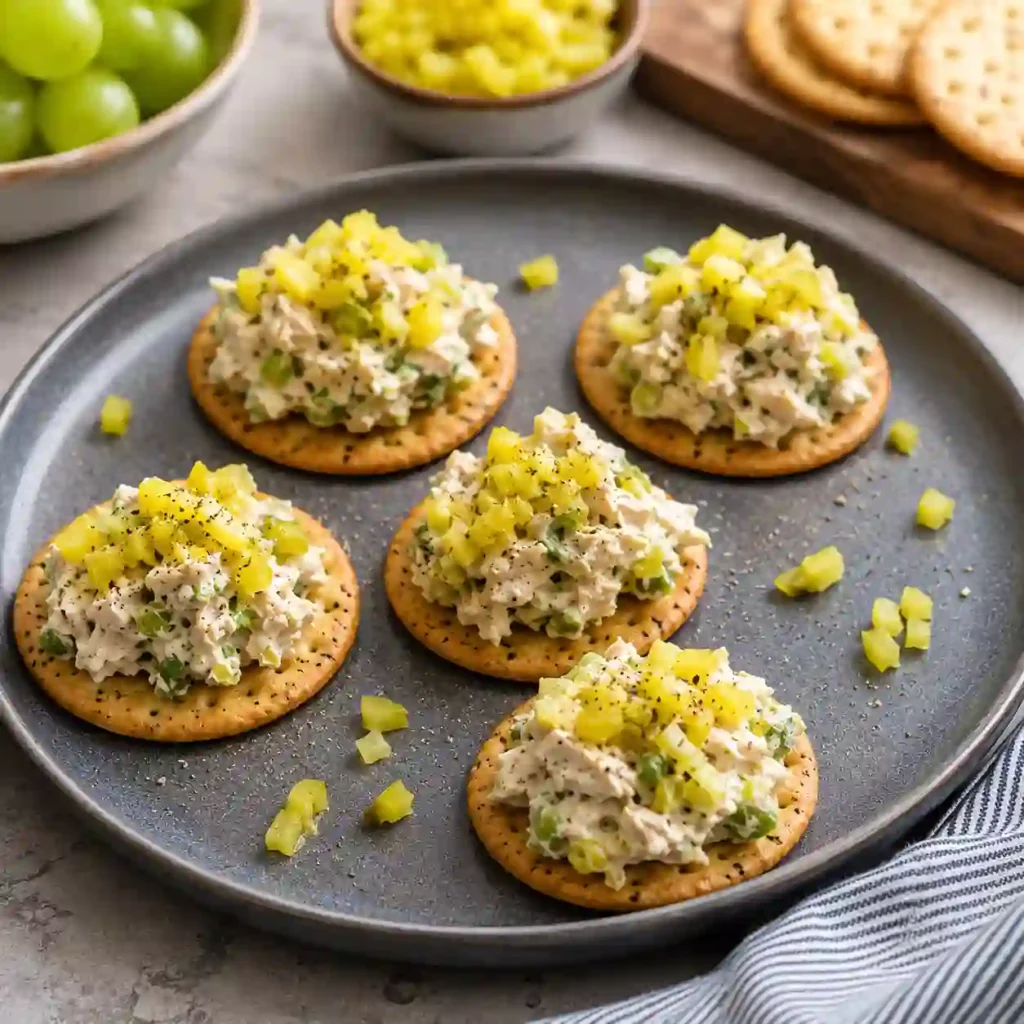 Pepperoncini Tuna Salad in a serving bowl