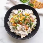 Viral Green Crispy Potato Salad with golden smashed potatoes and green goddess herb dressing.